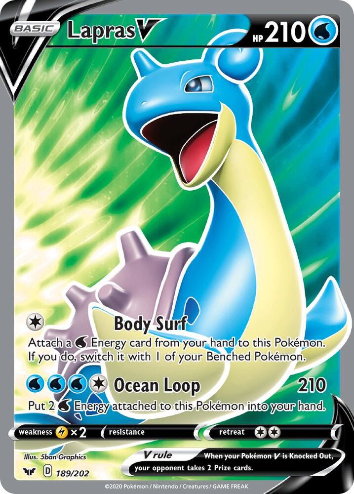 Lapras V (Full Art) - SWSH01: Sword & Shield Base Set (SWSH01)