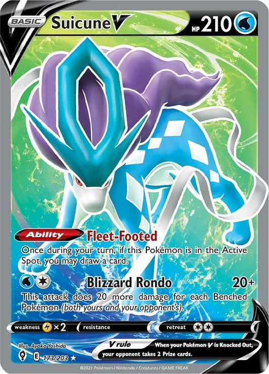 Suicune V (Full Art) - SWSH07: Evolving Skies