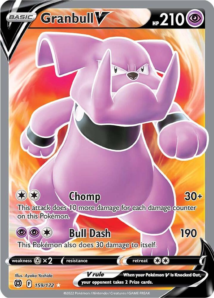 Granbull V (Full Art) - SWSH09: Brilliant Stars