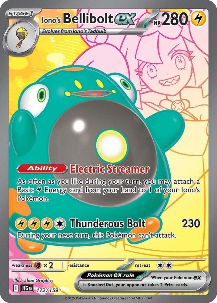 Iono's Bellibolt ex - 172/159 - SV09: Journey Together SV09: Journey Together
