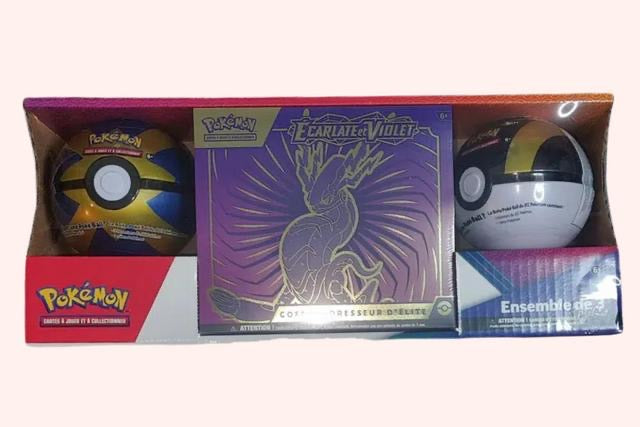 Pokemon Scarlet & Violet Miraidon Elite Trainer Box with 2 Poke Balls Set