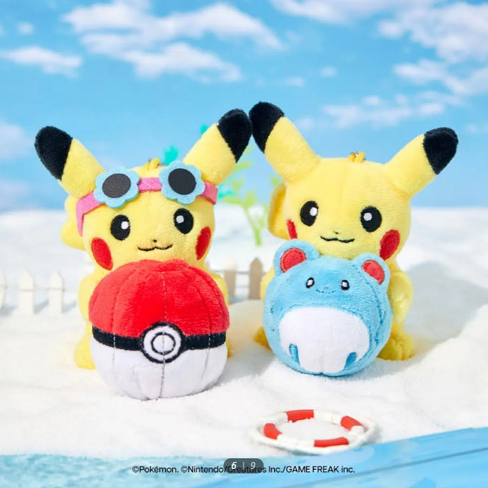 Llavero Pikachu con gafas y poke ball edición limitada con Olive Young