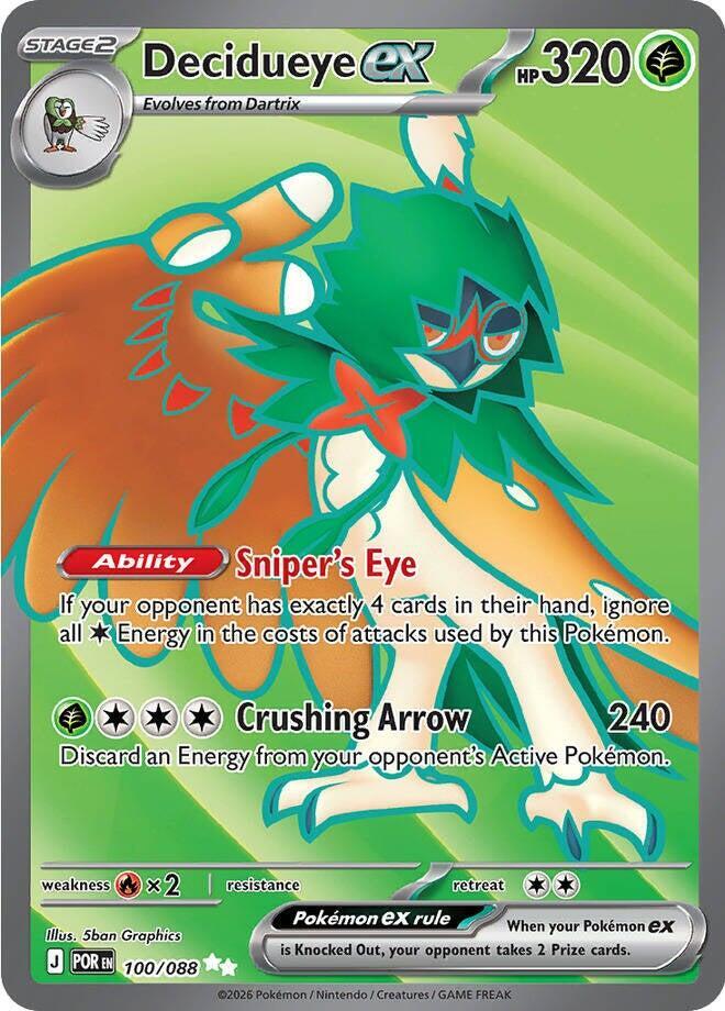 Decidueye ex - 100/088 - ME03: Perfect Order (ME03)