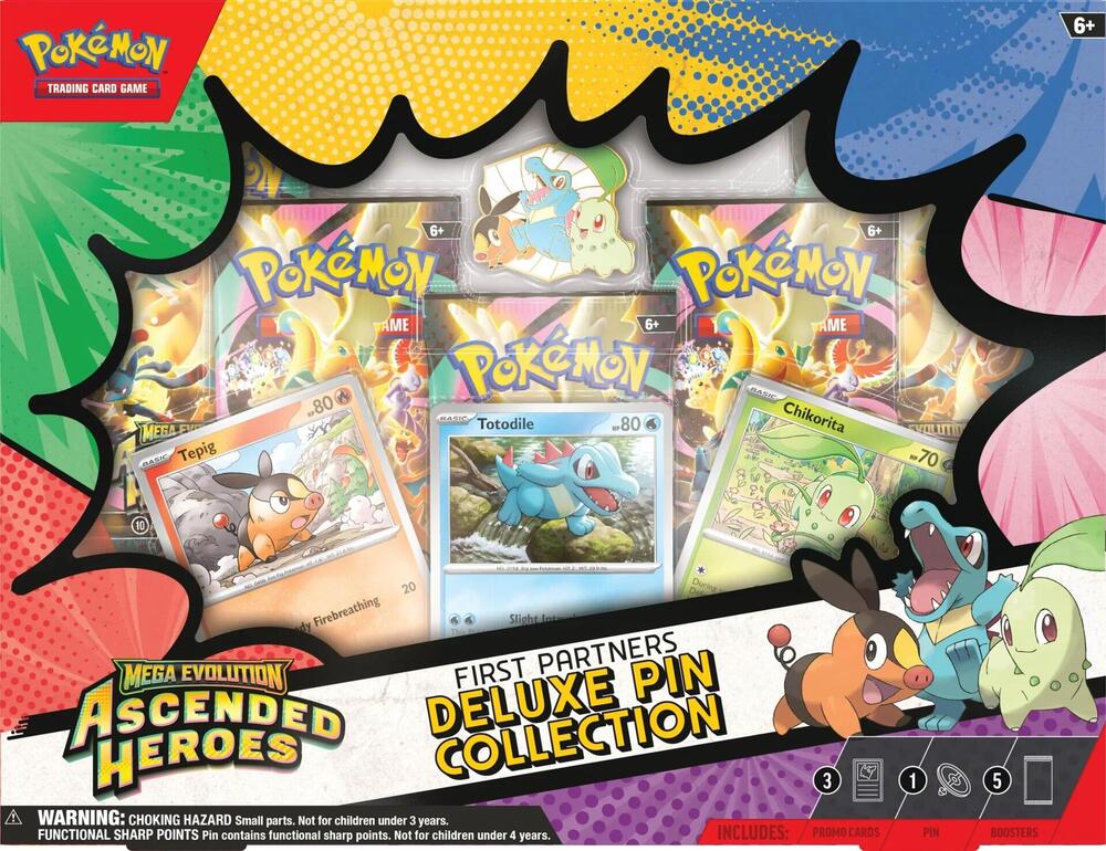 Ascended Heroes First Partners Deluxe Pin Collection - ME: Ascended Heroes (ASC)español