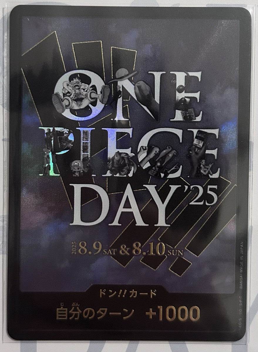 ONE PIECE DAY’25 Limited Elbaph Premium Card promo-Luffy BANDAI Japón