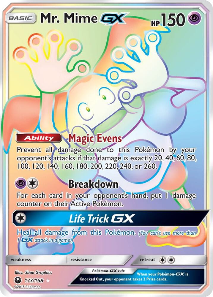 Mr. Mime GX (Secret) - SM - Celestial Storm (CES)
