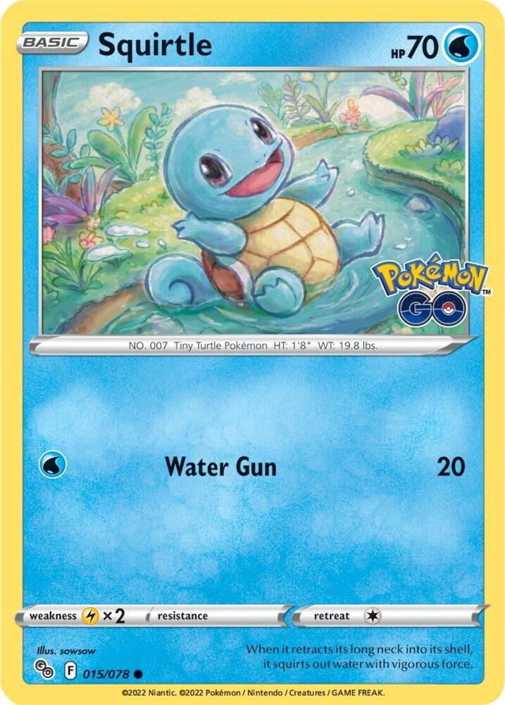 Squirtle - Pokemon GO (PGO)reverse holo