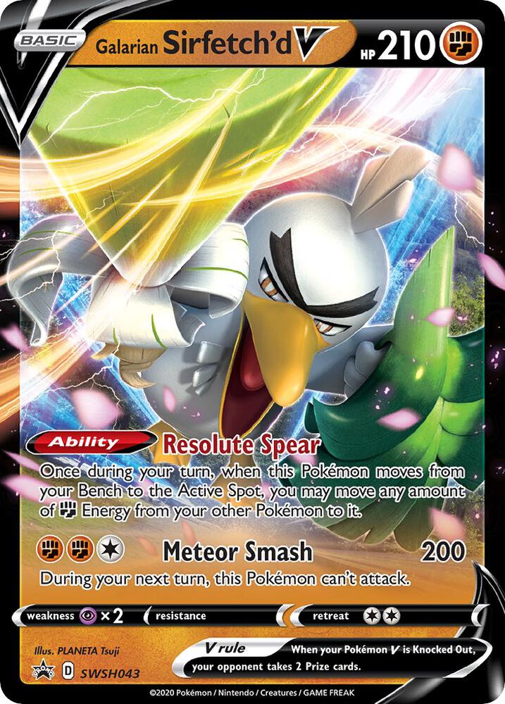 Galarian Sirfetch'd V - SWSH043 - SWSH: Sword & Shield Promo Cards (SWSD)