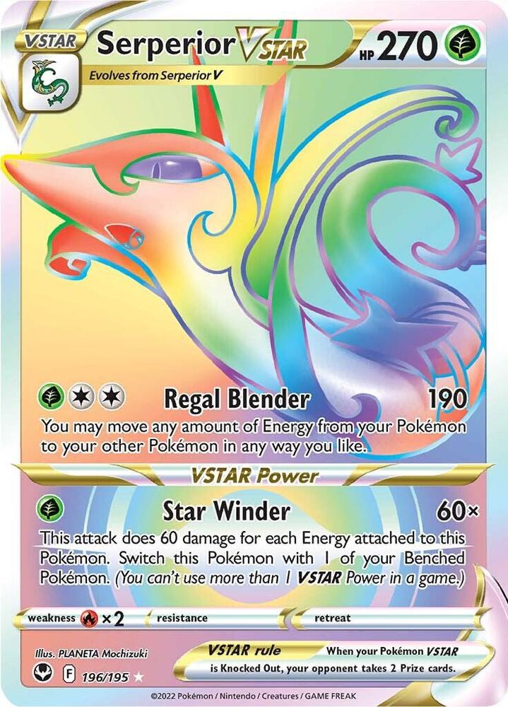 Serperior VSTAR (Secret) - SWSH12: Silver Tempest (SWSH12) español