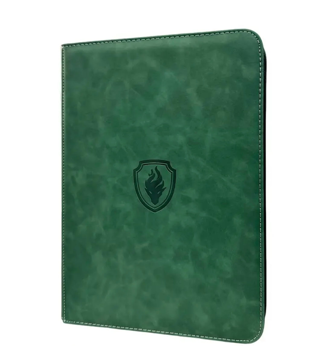 Binder fabmaker de cuerina con ziper para 360 cartas
