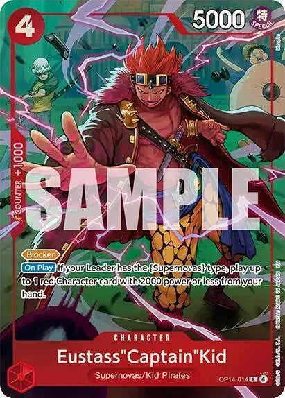 Eustass"Captain"Kid (One Piece Card Game Illustration Box Vol. 8) One Piece Promotion Cards R OP14-014