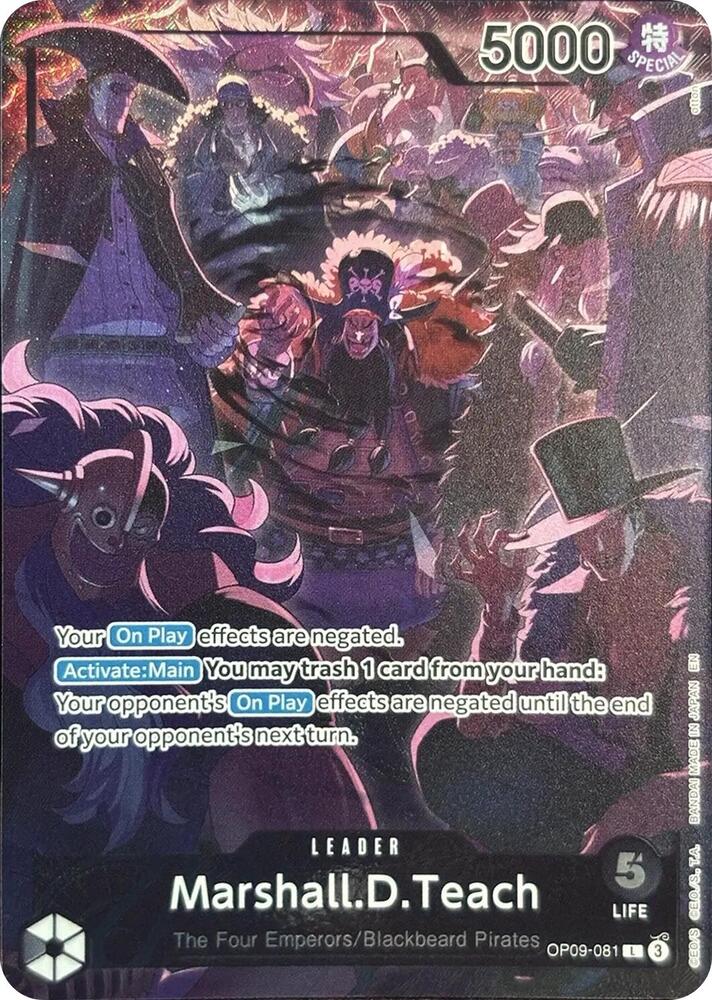 Marshall D. Teach (English Version, 2nd Anniversary Set) - One Piece Promotional Cards (OP-PR)