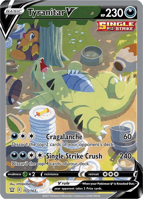 Tyranitar V (Alternate Full Art) - SWSH05: Battle Styles (SWSH05)