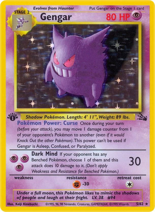 Gengar 1st Edition Holofoil fossil