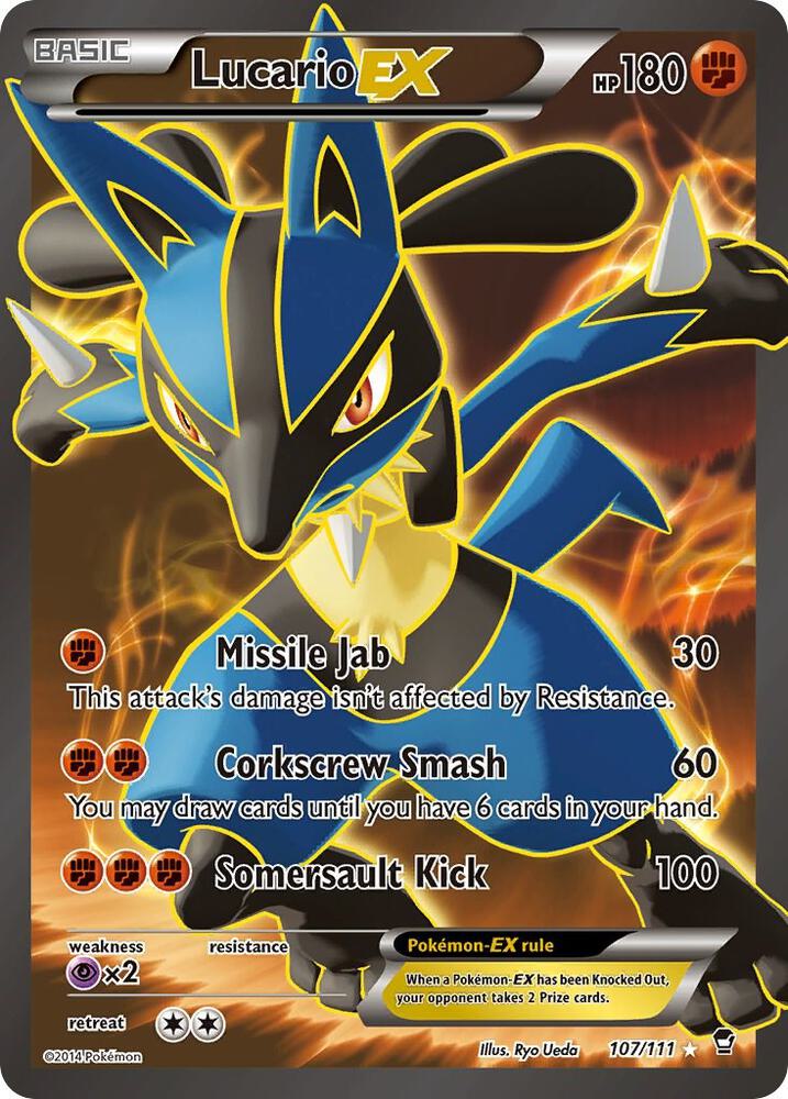 Lucario EX (107 Full Art) - XY - Furious Fists (FFI)