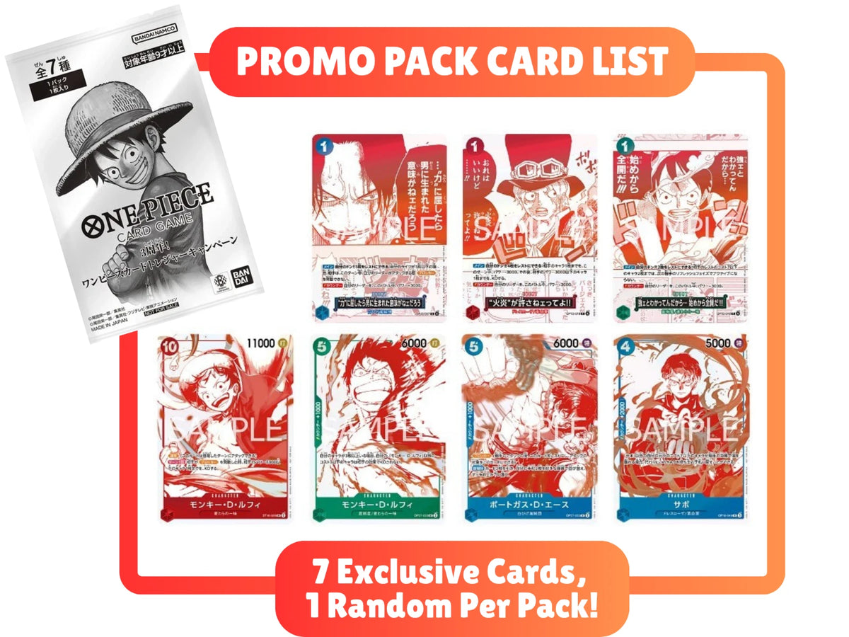 ONE PIECE 3rd Anniversary Treasure Campaign SEALED PROMO PACK JAPANESE