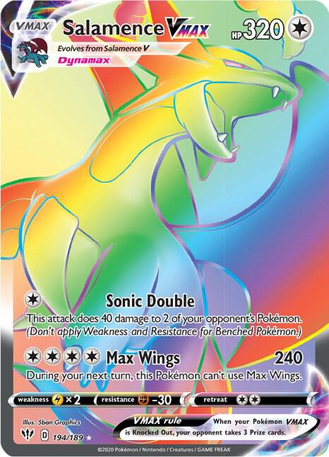 Salamence VMAX (Secret) - SWSH03: Darkness Ablaze (SWSH03