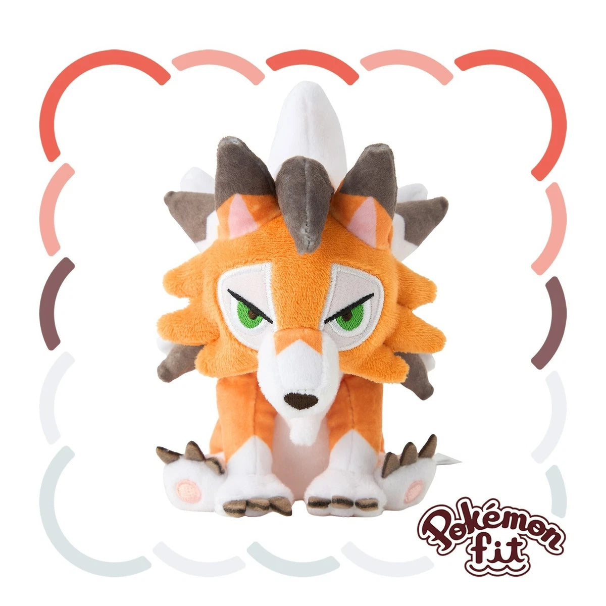 Lycanroc Crepúsculo Peluche  fit Pokémon center