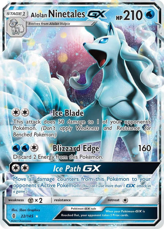 Alolan Ninetales GX - SM - Guardians Rising (SM02)