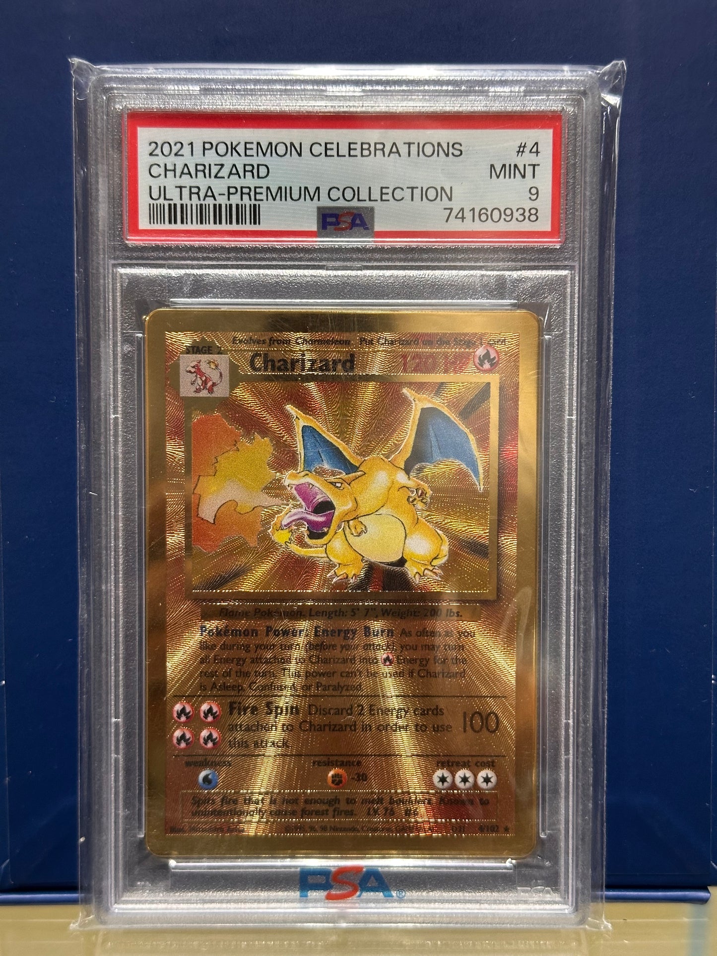 Charizard [Premium Collection] #4 Pokemon Celebrations PSA 9