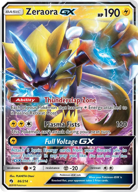 Zeraora GX - SM - Lost Thunder (SM8)