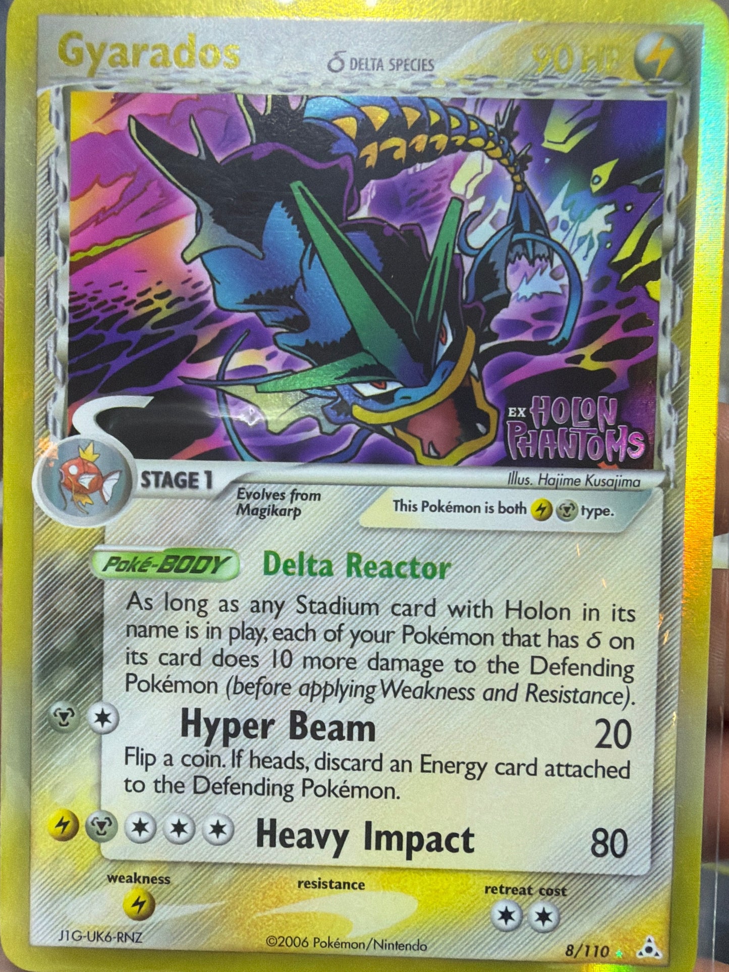 Gyarados (Delta Species) - Holon Phantoms (HP) reverse holofoil