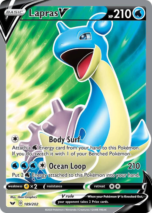 Lapras V (Full Art) - SWSH01: Sword & Shield Base Set (SWSH01)