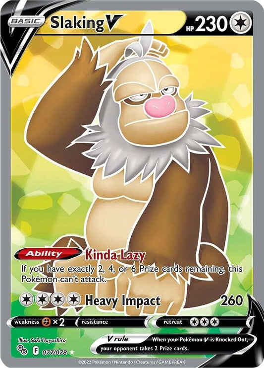 Slaking V (Full Art) - Pokemon GO (PGO)