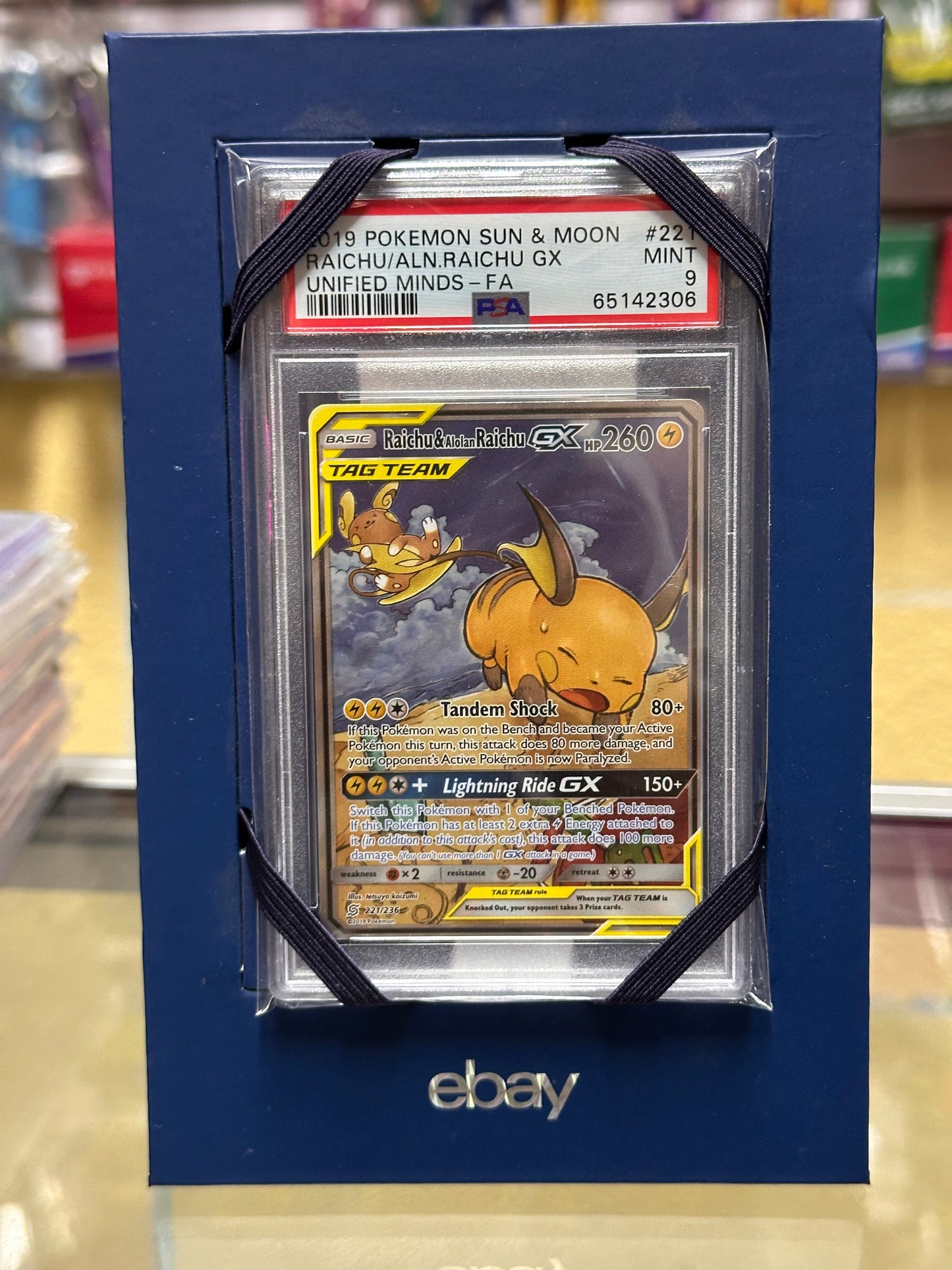 Raichu & alolan Raichu Gx PSA 9