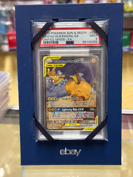 Raichu & alolan Raichu Gx PSA 9