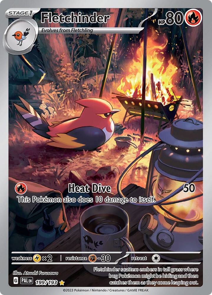 Fletchinder - 199/193 - SV02: Paldea Evolved (PAL)