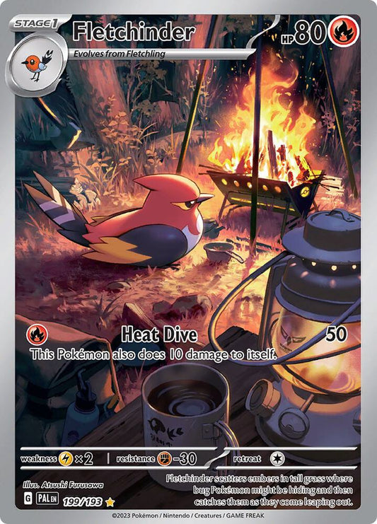 Fletchinder - 199/193 - SV02: Paldea Evolved (PAL)