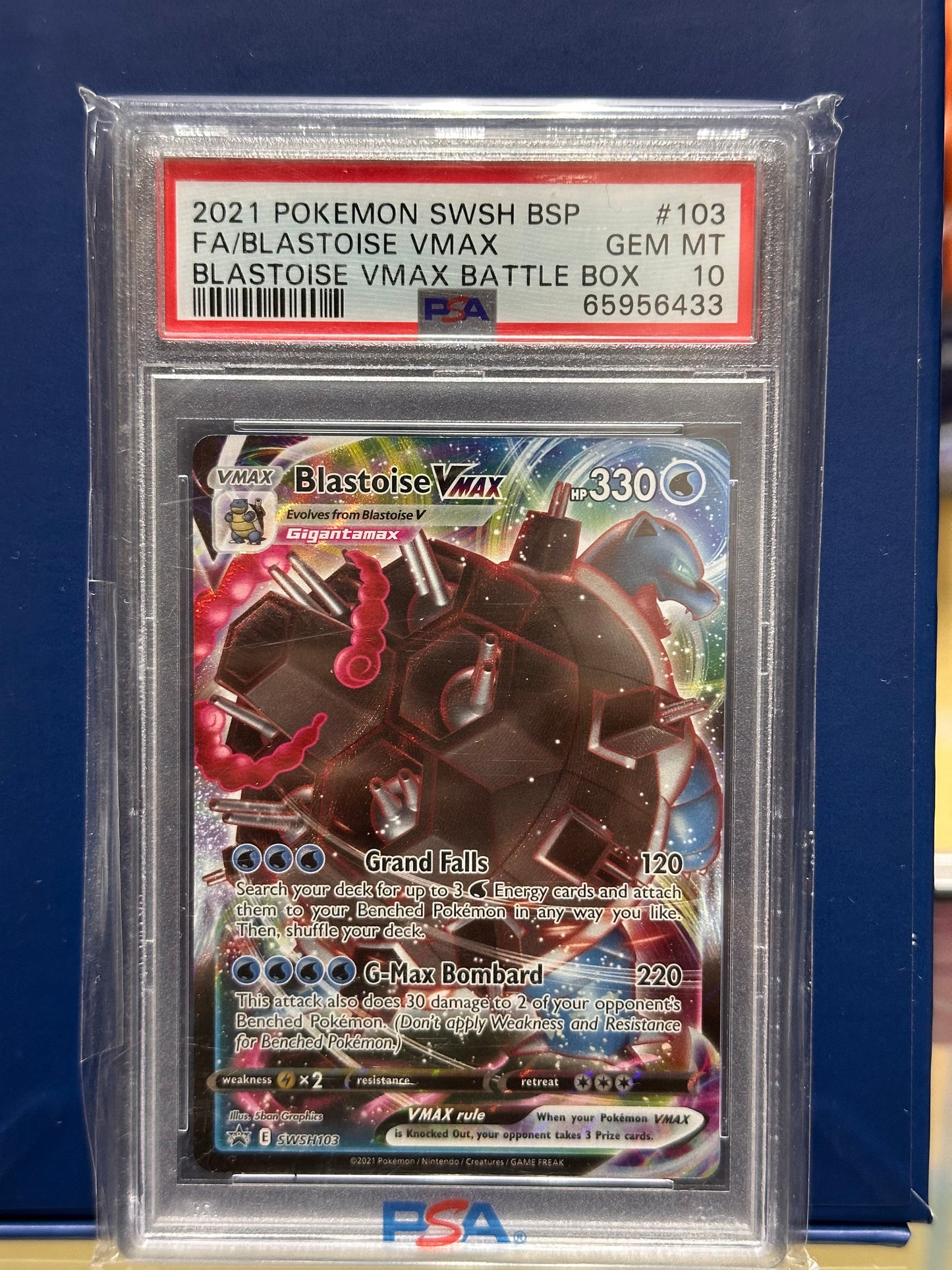 Blastoise VMAX #SWSH103 Pokemon Promo PSA 10