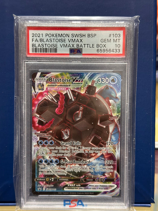 Blastoise VMAX #SWSH103 Pokemon Promo PSA 10