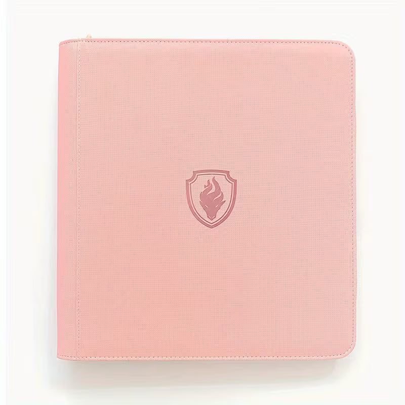 Binder 4x3 con ziper 480 espacios rosado