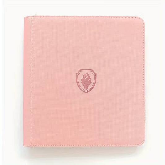 Binder 4x3 con ziper 480 espacios rosado
