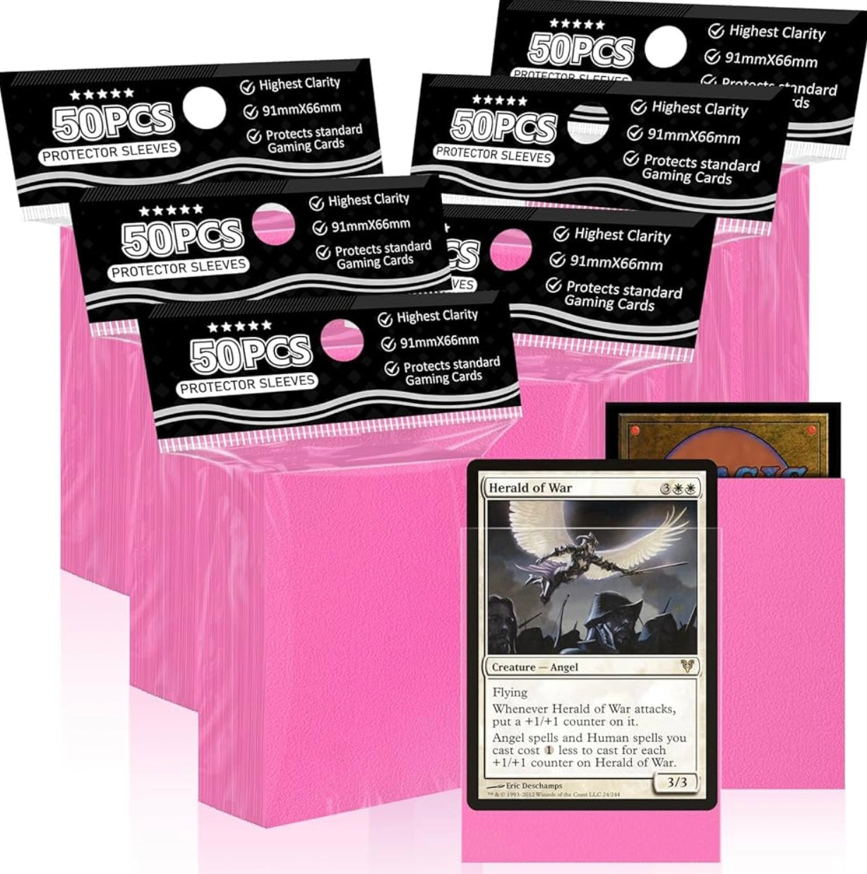 50 Sleeves rosada tipo dragón shield