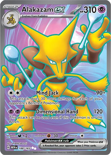 Alakazam ex - 188/165 - SV: Scarlet & Violet 151 (MEW) español (Copia)