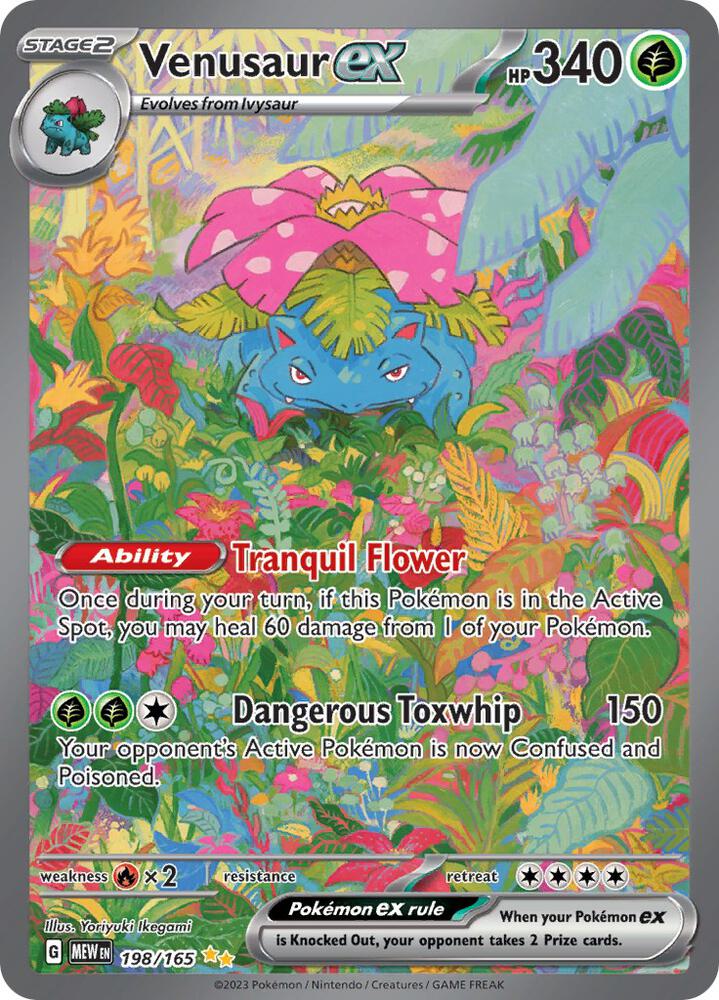 Venusaur ex - 198/165 - SV: Scarlet & Violet 151 (MEW)(español)