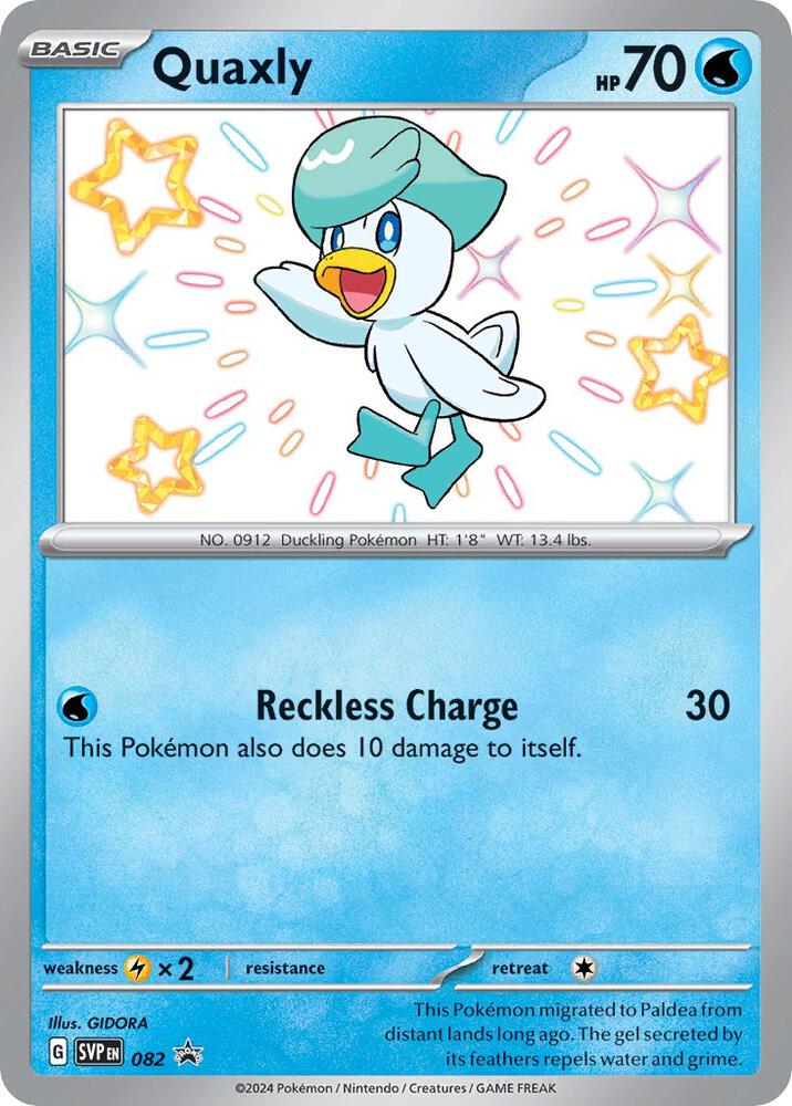 Evoluciones de Quaxly- SV: Scarlet & Violet Promo Cards (SVP)( 3 cartas)