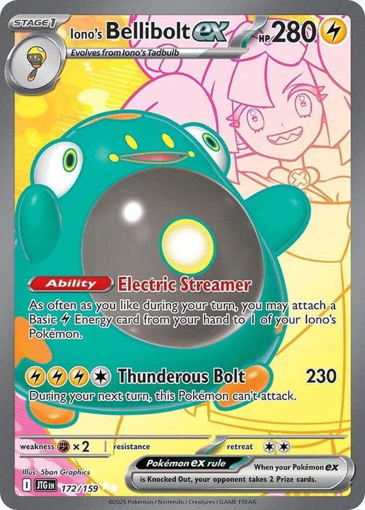 Iono's Bellibolt ex - 172/159 - SV09: Journey Together SV09: Journey Together