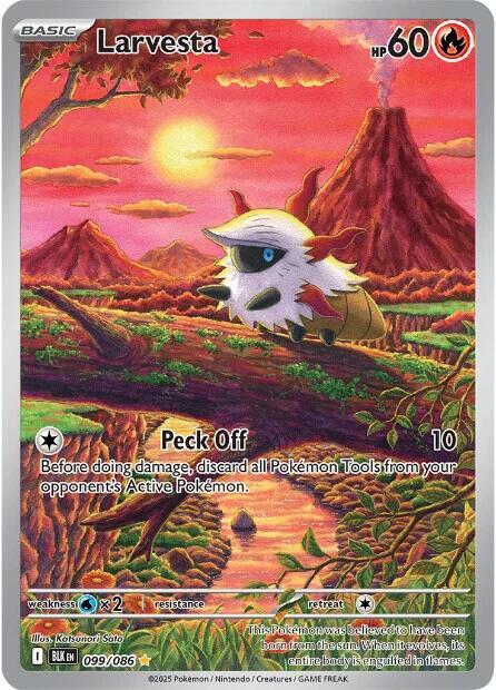 Larvesta - 099/086 - SV: Black Bolt (BLK)