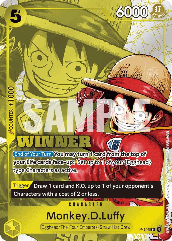 Monkey.D.Luffy [1st Anniversary Guide] P-041 One Piece Japanese Promo
