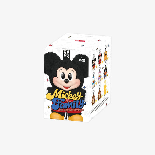 Mickey Family cute together keychain series figures