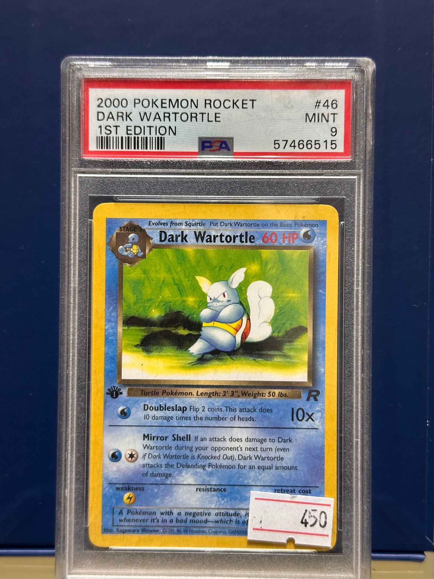 Dark Wartortle PSA 9