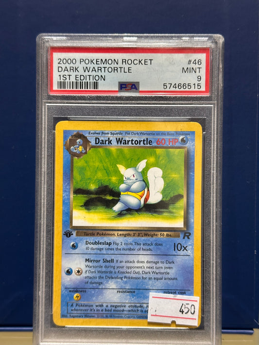 Dark Wartortle PSA 9