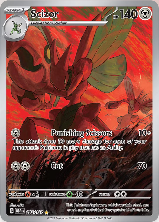 Scizor - 205/197 - SV03: Obsidian Flames (OBF)