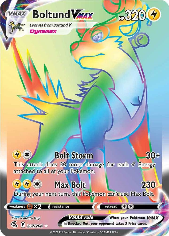 Boltund VMAX (Secret) - SWSH08: Fusion Strike (SWSH08)