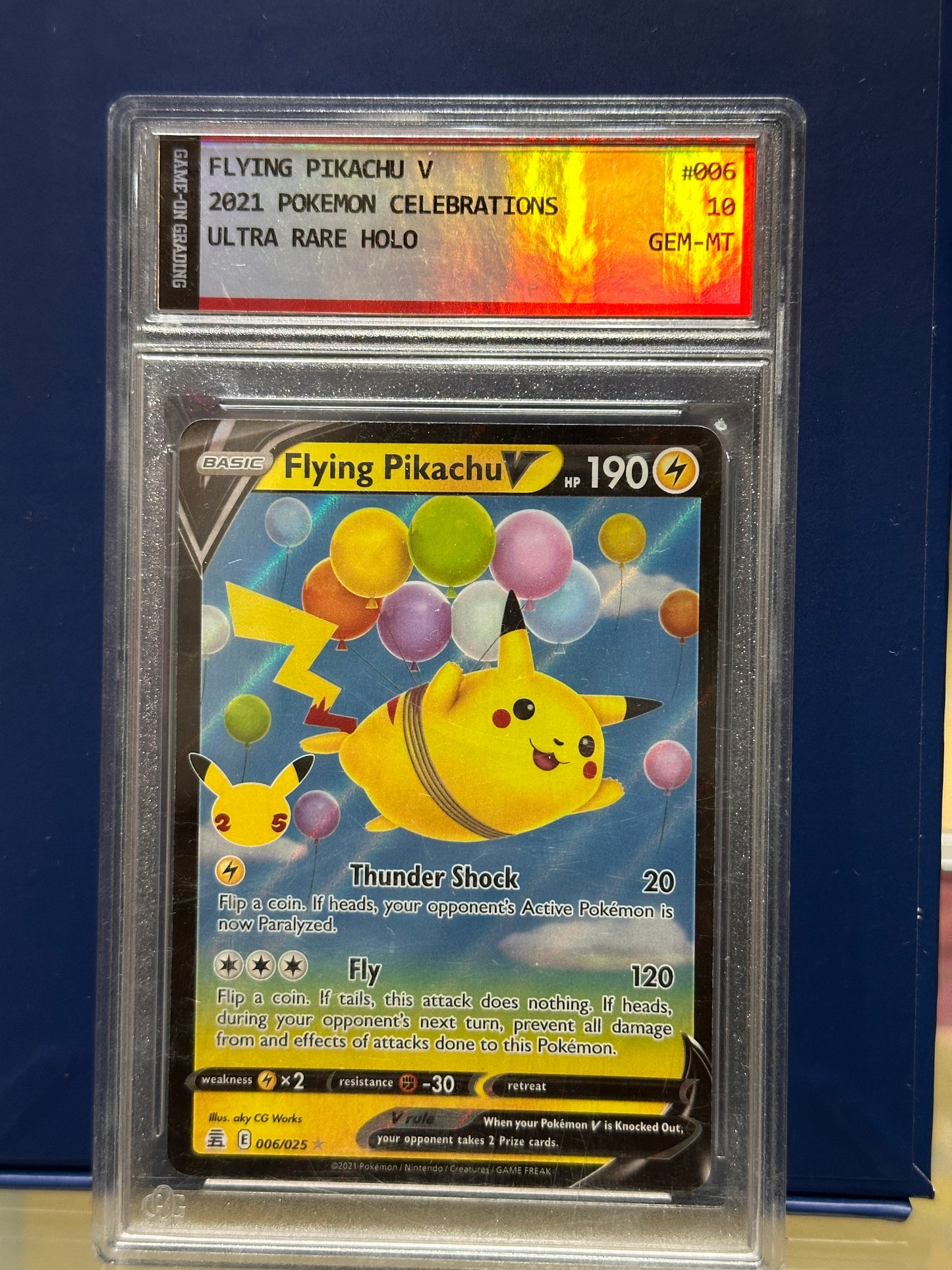 Flying Pikachu v PSA 10