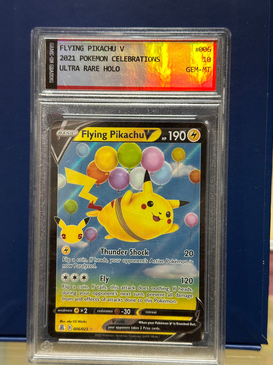 Flying Pikachu v PSA 10